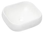 Umywalki - Biała nowoczesna umywalka ceramiczna na blat T7-R31 - miniaturka - grafika 1