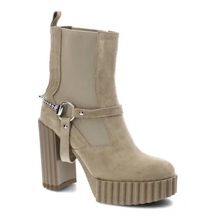 Carinii, Botki, B8439_-O17-000-000-F10 Beż, rozmiar 40 - Botki damskie - miniaturka - grafika 1