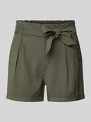 Spodenki damskie - Szorty o kroju regular fit z mieszanki wiskozy model ‘ARIS’ - miniaturka - grafika 1