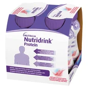 Żywienie medyczne - NUTRICIA Nutridrink protein rześki smak czerwonych owoców 4 x 125 ml - miniaturka - grafika 1