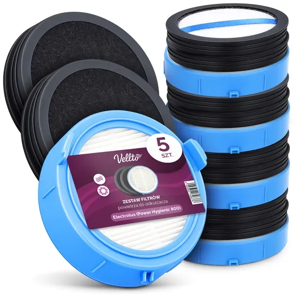 5x Filtry Powietrza do Odkurzacza Power Ultimate Hygienic EP81B25WET