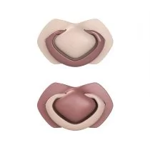 canpol Babies Zestaw smoczków uspokajających silikonowych symetrycznych Pure Color 18+ m, różowy - Smoczki uspokajające - miniaturka - grafika 1