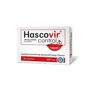 123ratio Hascovir control 200 mg x 25 25 tbl - Problemy skórne - miniaturka - grafika 1