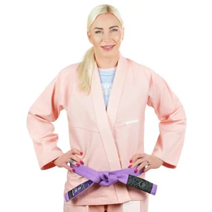 Ground Game Kimono Gi Damskie Do Bjj Jiu Jitsu Gamer Brzoskwiniowe - Kimona, stroje i obuwie - miniaturka - grafika 1