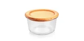 Pojemniki kuchenne - Szklany pojemnik ONLINE 0,8 l, okrągły - miniaturka - grafika 1