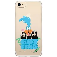 Etui i futerały do telefonów - ERT GROUP etui na telefon Iphone 7/8/ SE 2/ SE 3, case oryginalny i oficjalnie licencjonowany przez Looney Tunes, wzór Roadrunner 003, optymalnie dopasowane, plecki z TPU częściowo przeźroczyste - miniaturka - grafika 1