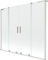 Parawany nawannowe - Mexen Velar L Duo parawan nawannowy 2-skrzydłowy rozsuwany 180 x 150 cm, transparent, nikiel szczotkowany - 896-180-003-02-97 - miniaturka - grafika 1