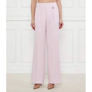 Joop! Spodnie Polly flare fit z dodatkiem lnu - Spodnie damskie - miniaturka - grafika 1