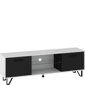 Szafki RTV - Szafka RTV 160 BOS-13 Boss MebloCross Craft Biały / Grafit Mat - miniaturka - grafika 1