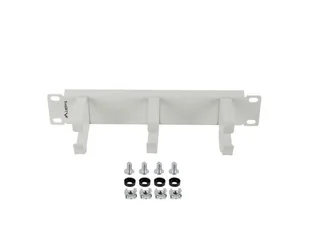 Organizer kabli lanberg 10" 1u z 3 metalowymi uchwytami typ b szary AK-1702-S - Szafy rack - miniaturka - grafika 1