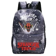 Torby na laptopy - Stranger Things Plecak Hellfire Club Bomber Torby szkolne Dzieci Chłopcy Chłopcy Bookbag Daily Casual Bagpack Mochila Laptop Plecak 13 - miniaturka - grafika 1