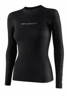 Koszulki i topy damskie - LS1594W Koszulka damska 3D PRO z długim rękawem czarny S - miniaturka - grafika 1