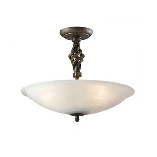 Elstead Lighting Pembroke Semi-Flush A Black/Gold PB/SF/A BLK/GOLD Elstead Lampa sufitowa stylowa PB/SF/A BLK/GOLD) - Lampy sufitowe - miniaturka - grafika 1
