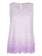 Koszulki i topy damskie - LIEBLINGSSTÜCK Top "Derya" w kolorze biało-fioletowym - miniaturka - grafika 1