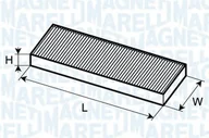Filtry kabinowe - Filtr kabinowy MAGNETI MARELLI BCF186 8200037998 BCF186 - miniaturka - grafika 1