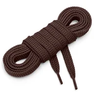 Akcesoria obuwnicze - Sznurówki sznurowadła płaskie 7 mm c brąz 75 cm - miniaturka - grafika 1
