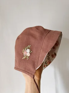 Bonetka Różyczki 3-6M - Czapki dla dzieci - miniaturka - grafika 1