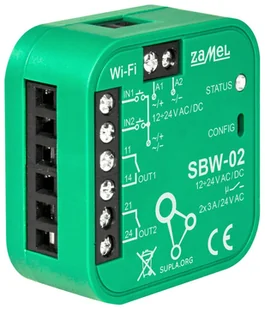 ZAMEL Supla sterownik do bram Wi-Fi 2 kanałowy SBW-02 ZAMEL - Systemy inteligentnych domów - miniaturka - grafika 2