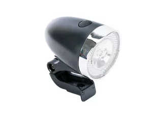Romet Lampka przednia /bateryjna/ JY-597H 1LED 20lm,+ baterie AA, biała - Lampki rowerowe - miniaturka - grafika 1