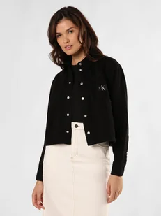 Calvin Klein Jeans Damska kurtka dżinsowa Kobiety Bawełna czarny jednolity, S - Kurtki damskie - miniaturka - grafika 1