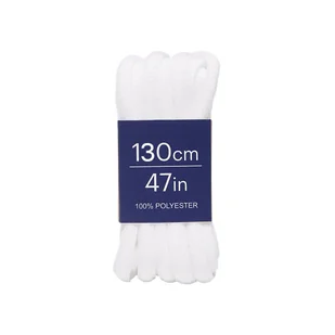 Sznurówki sznurowadła ASICS Performance Shoelace 130 cm - białe - Tenis ziemny - miniaturka - grafika 1