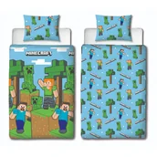 Pościel dla dzieci - Pościel 140X200 Mikrofibra 2Stronna Minecraft - miniaturka - grafika 1