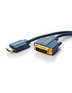 ClickTronic kabel HDMI/DVI ( wtyk HDMI A/wtyk DVI-D 24+1) 5m - Kable - miniaturka - grafika 1