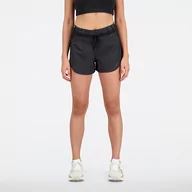 Spodenki damskie - Spodenki damskie New Balance WS31255BK  czarne - miniaturka - grafika 1