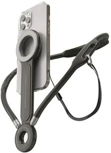 Uchwyt magnetyczny na szyję 4smarts POV do smartfonów antracyt - Uchwyty samochodowe do telefonów - miniaturka - grafika 1