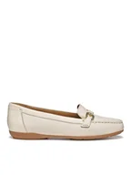 Mokasyny damskie - Geox Mokasyny D Annytah Moc B D56BMB-00046 C1122 Beżowy - miniaturka - grafika 1