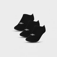 Skarpetki damskie - Damskie skarpetki stopki (3-pack) 4FWMM00USOCF274 - czarne - miniaturka - grafika 1