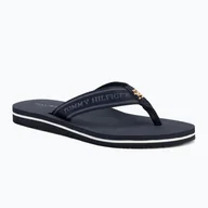 Klapki i japonki damskie - Japonki damskie Tommy Hilfiger Webbing Beach Sandal space blue - miniaturka - grafika 1