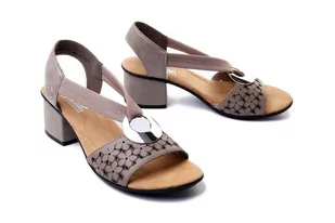 RIEKER 64677-64 beige, sandały damskie - Rieker - Sandały damskie - miniaturka - grafika 1