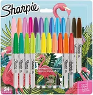 Kredki, ołówki, pastele i pisaki - Markery Permanent Sharpie Fine Zestaw 24X Flaming - miniaturka - grafika 1