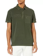 Koszulki męskie - Camel Active Męska koszulka polo 4094615P08, zielony (Leaf Green), S - miniaturka - grafika 1