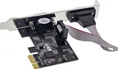 Kontrolery - Kontroler Longshine Longshine interface card, 2 port serial, PCI Express I/O Card, LCS-6321M - miniaturka - grafika 1
