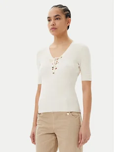 Morgan Sweter 251-MFEMI Beżowy Slim Fit - Swetry damskie - miniaturka - grafika 1