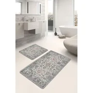 Dywaniki łazienkowe - Szare dywaniki łazienkowe zestaw 2 szt. 60x100 cm – Mila Home - miniaturka - grafika 1