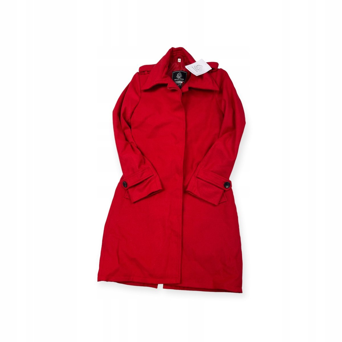 Wełniany płaszcz damski czerwony The Wool Makers XS