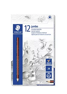 STAEDTLER Noris Club Jumbo 1285-1 długopis do nauki pisania, stopień twardości 2B, katonetui z 12 sztukami (1 opakowanie) - Długopisy - miniaturka - grafika 1