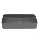 Meble łazienkowe - UMYWALKA NABLATOWA SLIM 2 E-6275 DP szary mat /basin mat grey 60cm /double packing - miniaturka - grafika 1