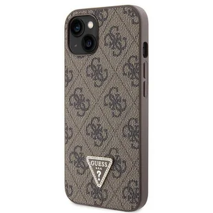Etui Guess GUHCP13MP4TDSCPW na iPhone 13 - brązowe Crossbody 4G Metal Logo - Etui i futerały do telefonów - miniaturka - grafika 1