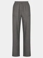 Spodnie damskie - American Vintage Spodnie dzianinowe Bobypark BOBY05BE24 Szary Relaxed Fit - miniaturka - grafika 1