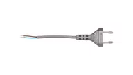 Listwy zasilające - zamel Przewód przyłączeniowy bez wyłącznika 190cm srebrny SP-190/2X0,5/-SRB YNS10000439 PRW10000271 - miniaturka - grafika 1