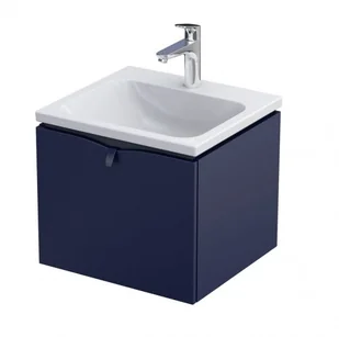 Oristo Szafka wisząca podumywalkowa SIENA 50 cm, GRANATOWY MAT OR45-SD1S-50-14 - Szafki łazienkowe - miniaturka - grafika 1