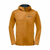 Kurtki męskie - Męska kurtka softshellowa Jack Wolfskin BORNBERG HOODY M safflower - S - miniaturka - grafika 1