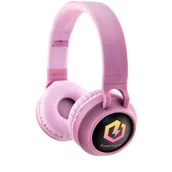 Słuchawki - POWERLOCUS Buddy Kids Różowy - miniaturka - grafika 1