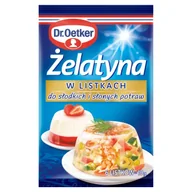 Dodatki do ciast w proszku - Dr Oetker ŻELATYNA W LISTKACH DR.OETKER 10G zakupy dla domu i biura 71075717 - miniaturka - grafika 1