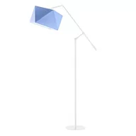 Lampy stojące - Nowoczesna lampa podłogowa, Colma, 77x170 cm, niebieski klosz - miniaturka - grafika 1