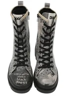 Botki damskie - DOGO Damskie sztyblety Gisele, szary, 40 EU - miniaturka - grafika 1